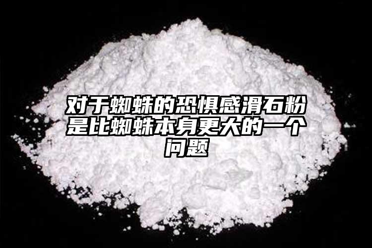 對(duì)于蜘蛛的恐懼感滑石粉是比蜘蛛本身更大的一個(gè)問題